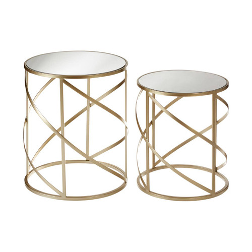 Set of 2 Avantis Swirl Frame Tables